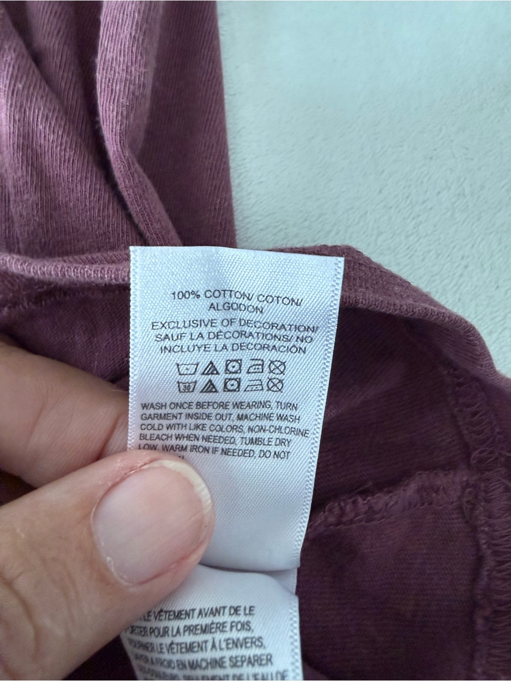 Lucky Brand Butterfly Floral Graphic Tee - Berry with Yellow Butterfly L e07 - Picture 6 of 6